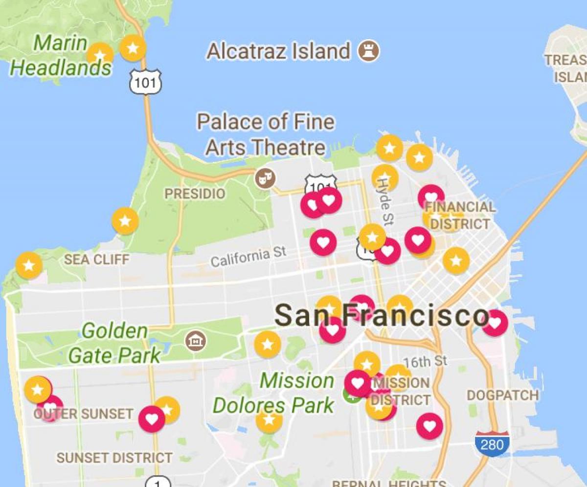 Peta San Francisco daerah kewangan
