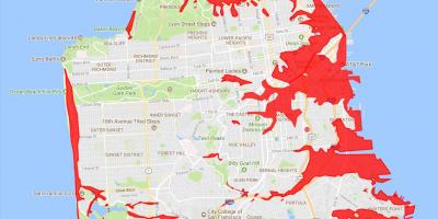 San Francisco kawasan untuk mengelakkan peta