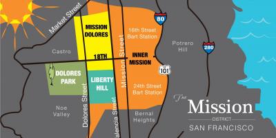 Peta misi daerah San Francisco