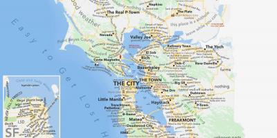 San Francisco peta kawasan