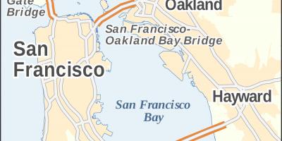 Peta San Francisco jambatan