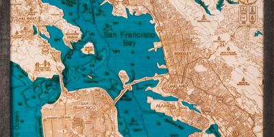 Peta San Francisco kayu