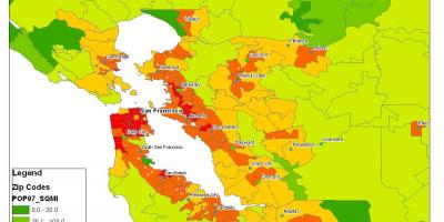 Peta San Francisco penduduk