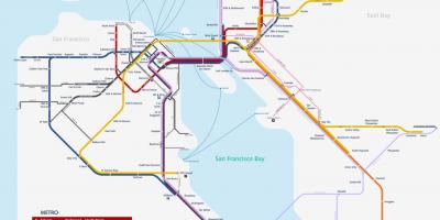 San Fransisco peta kereta bawah tanah