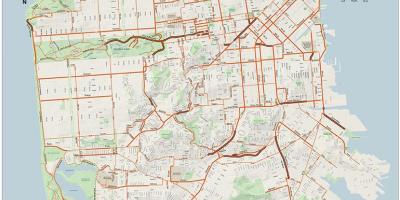 Basikal San Francisco peta