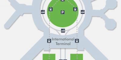 Peta SFO terminal lapangan terbang 1