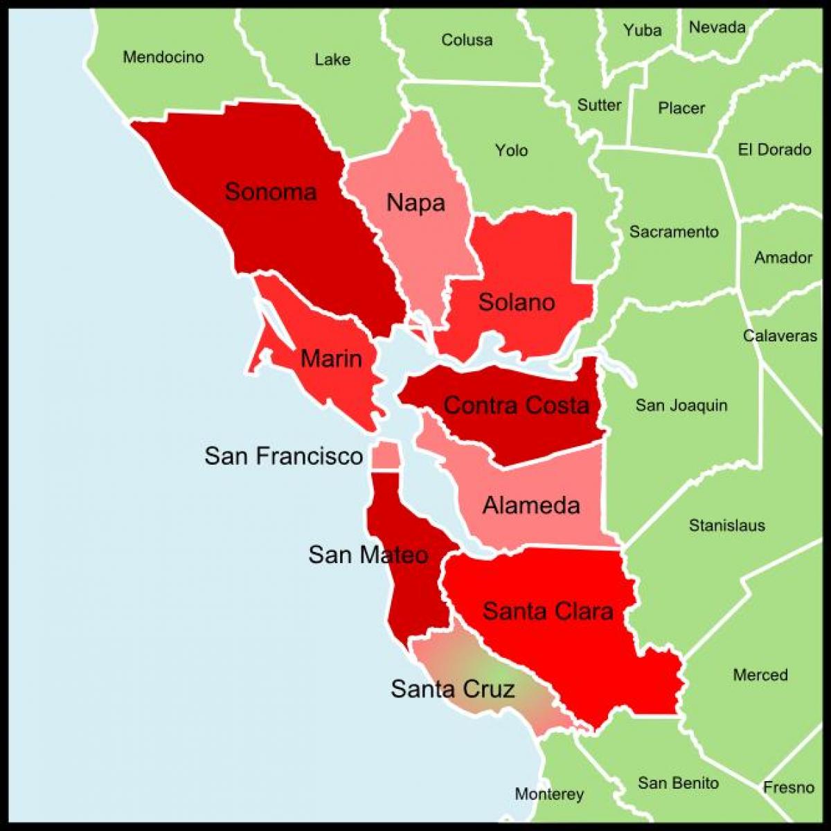 San Francisco bay area county peta