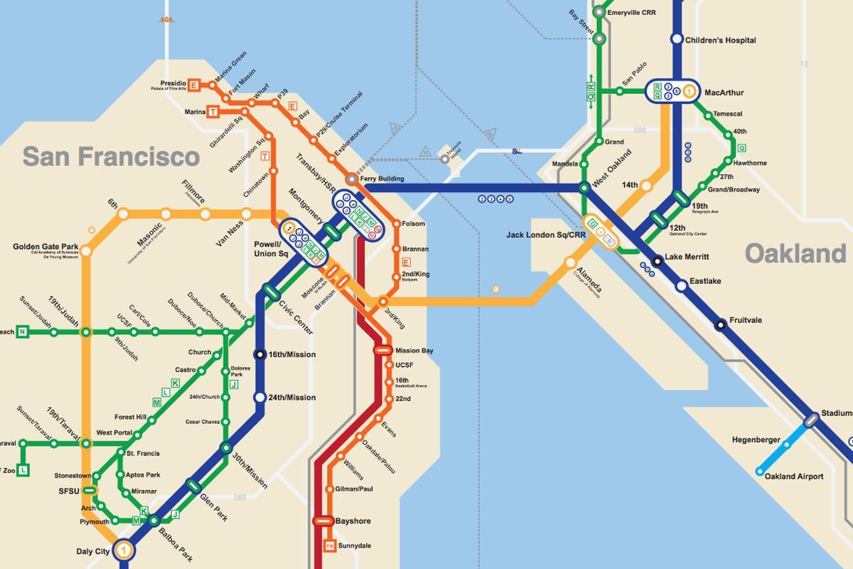 San Francisco peta bawah tanah
