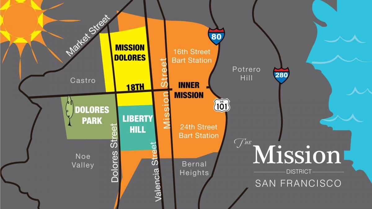 Peta misi daerah San Francisco