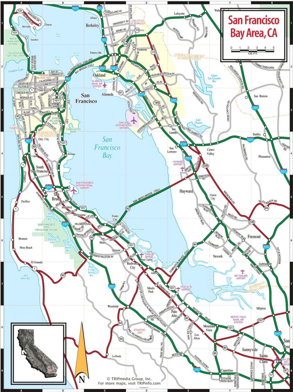 peta San Francisco bay area
