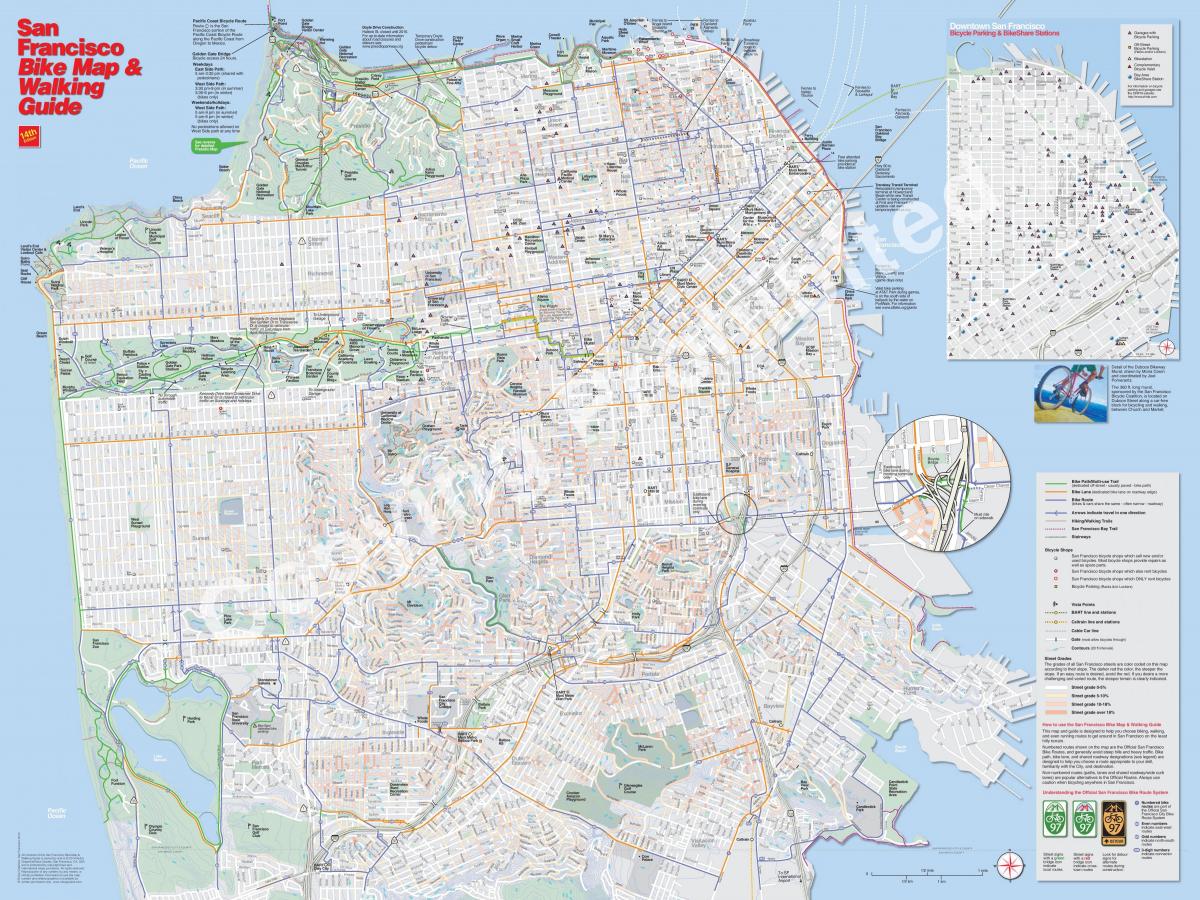 Peta San Francisco basikal