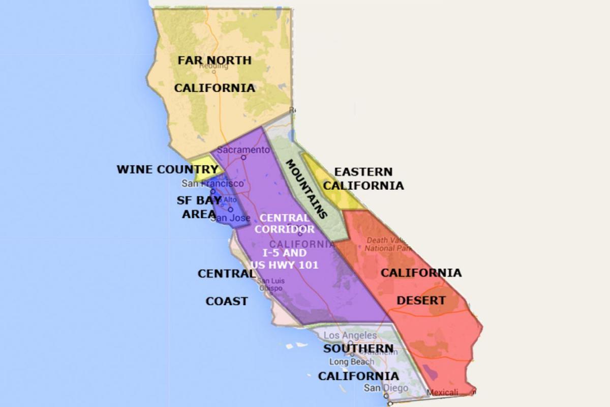 San Francisco, california pada peta