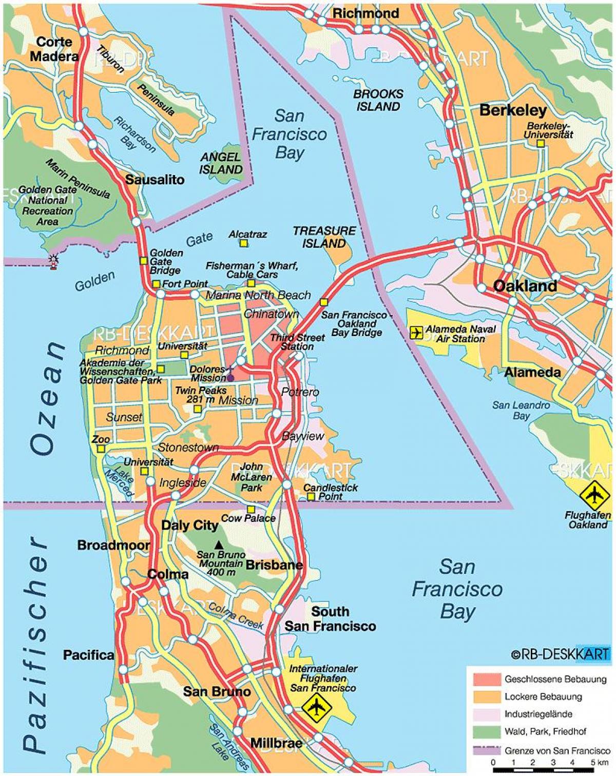Peta San Francisco county