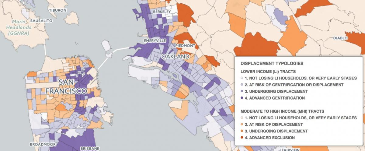 Peta San Francisco gentrification
