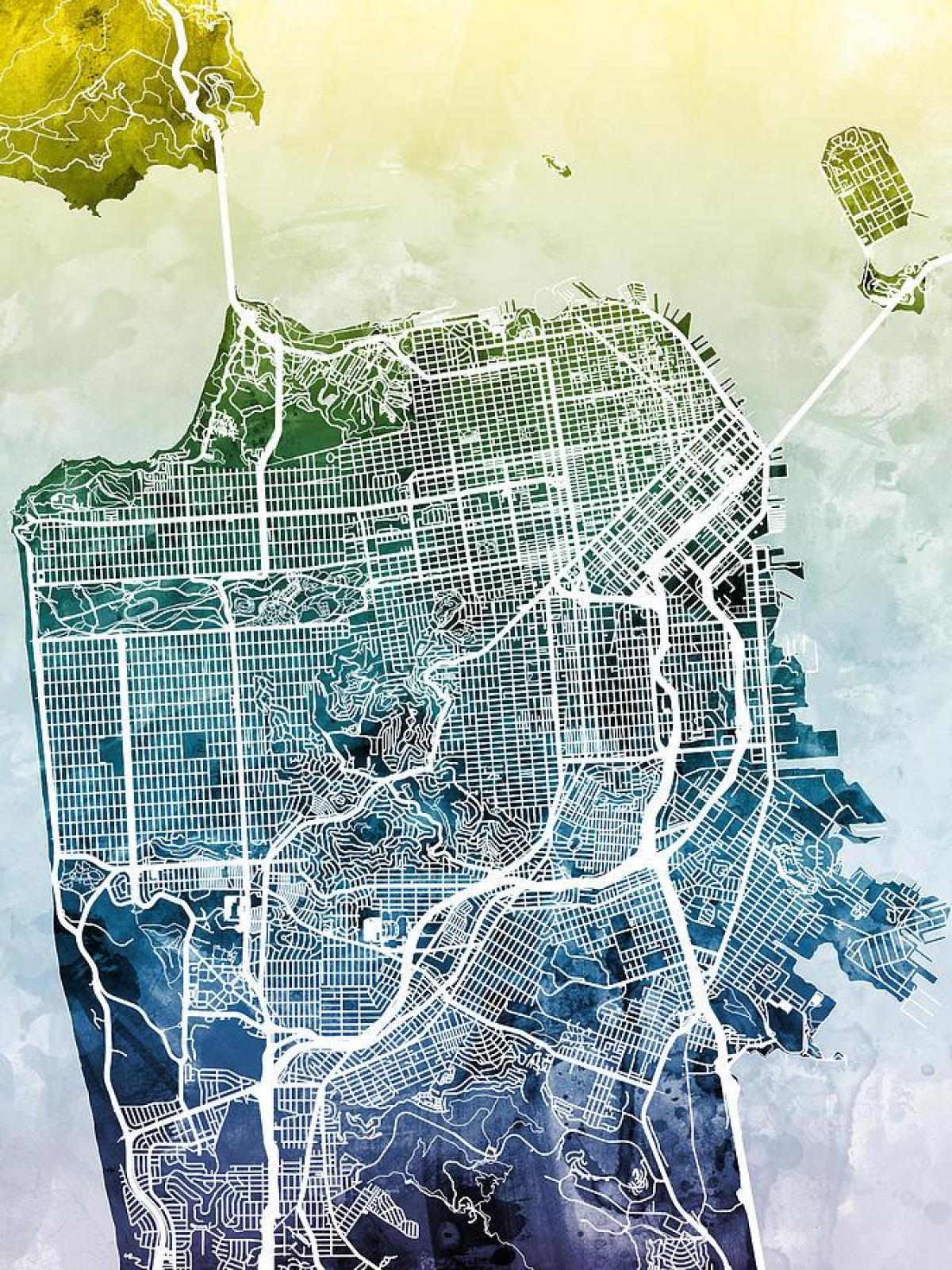 Peta bandar San Francisco seni
