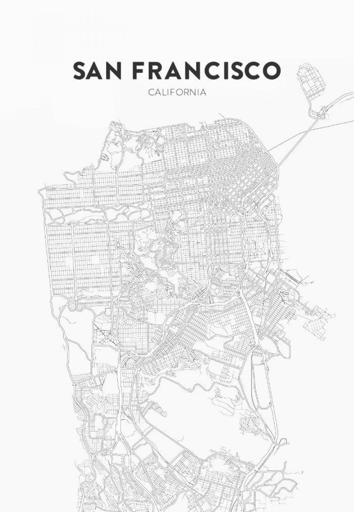 cetak peta San Francisco
