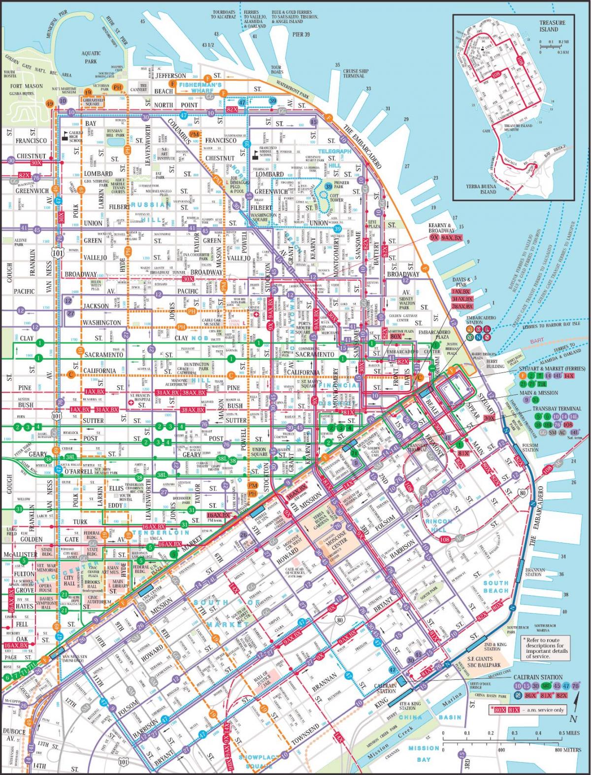 San Francisco awam peta transit