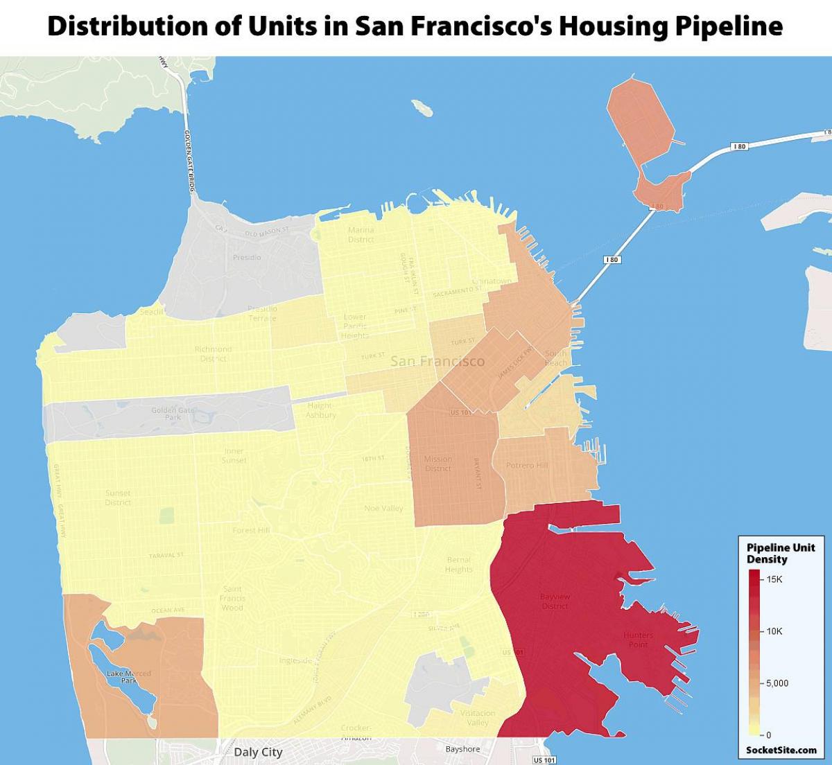 San Francisco perumahan awam peta