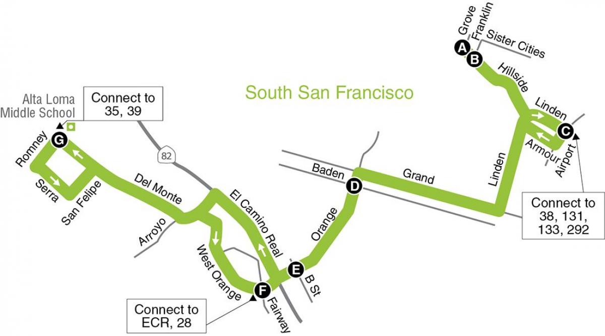 Peta San Francisco sekolah rendah