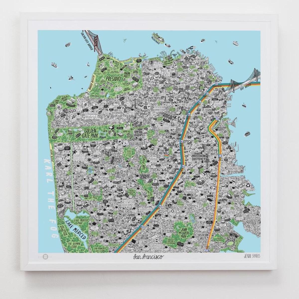 Peta San Francisco seni