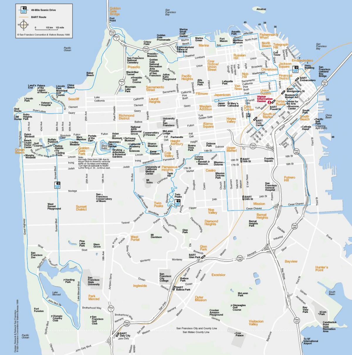 Peta San Francisco tanda