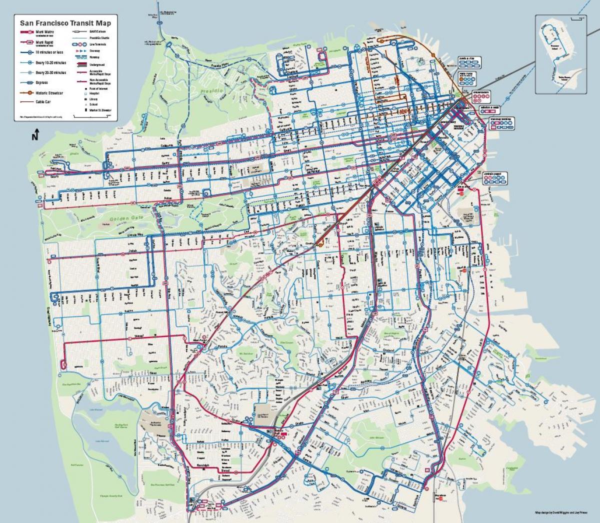 San Francisco bas sistem peta