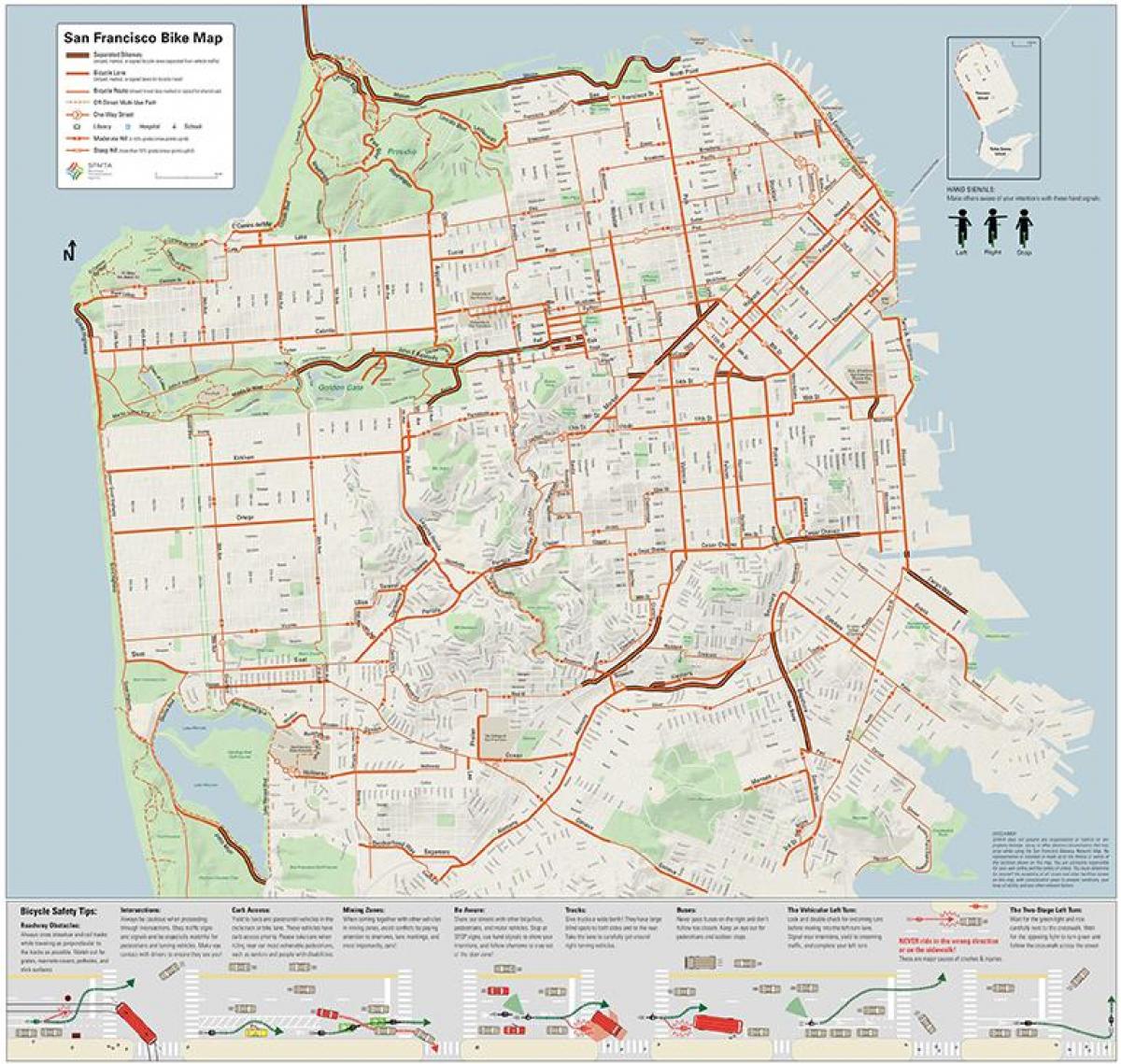 Basikal San Francisco peta