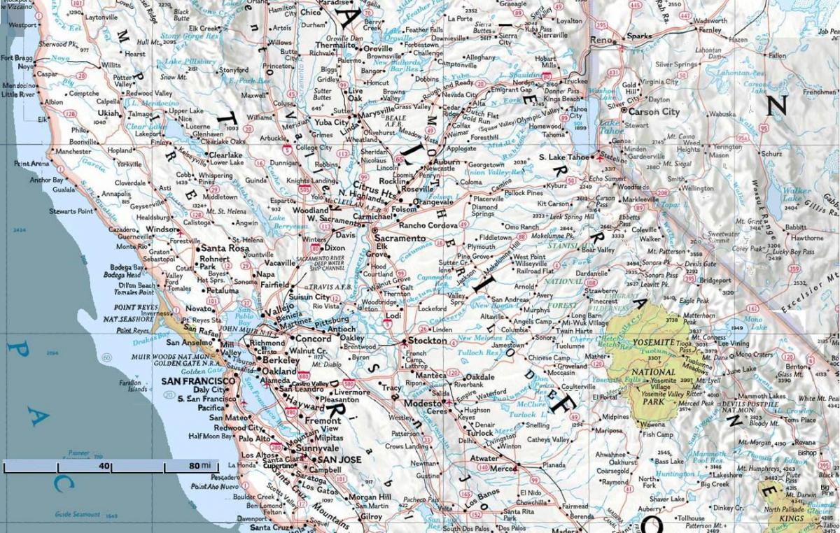 Peta utara dari San Francisco