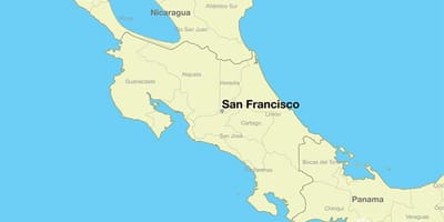 Peta dari San Francisco pada dunia